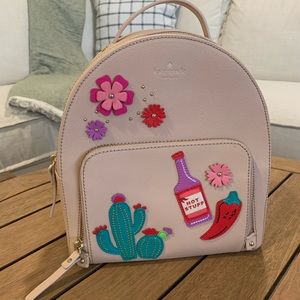 Kate Spade Horizons Cactus Tomi Cashew Leather Backpack